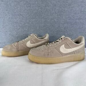 Nike Men’s sz 6.5 Air Force 1s Neutral Sand Suede AF1 Sneakers